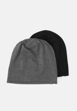 Pier One Unisex 2 PackBerrettoBlack/Grey Uomo Cappellie Berretti PI954P00R-Q11