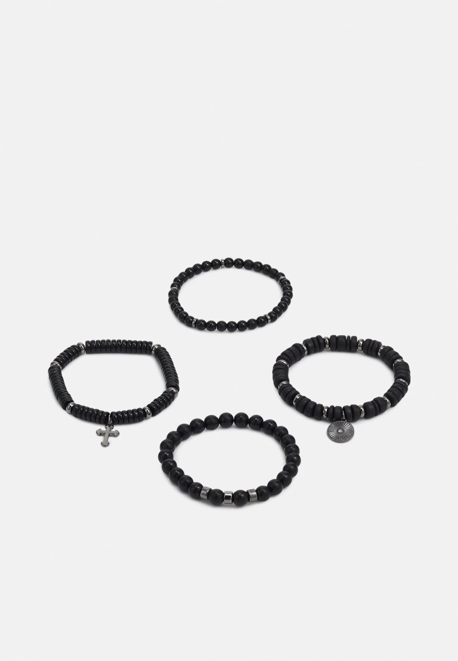 Pier One 4 Pack - Bracciale - Black 1 Pier One 4 Pack - Bracciale - Black