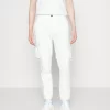 Pier One Cuffed Skinny Trouser Pantaloni CargoWhite Uomo Pantaloni YO122E01H-A11