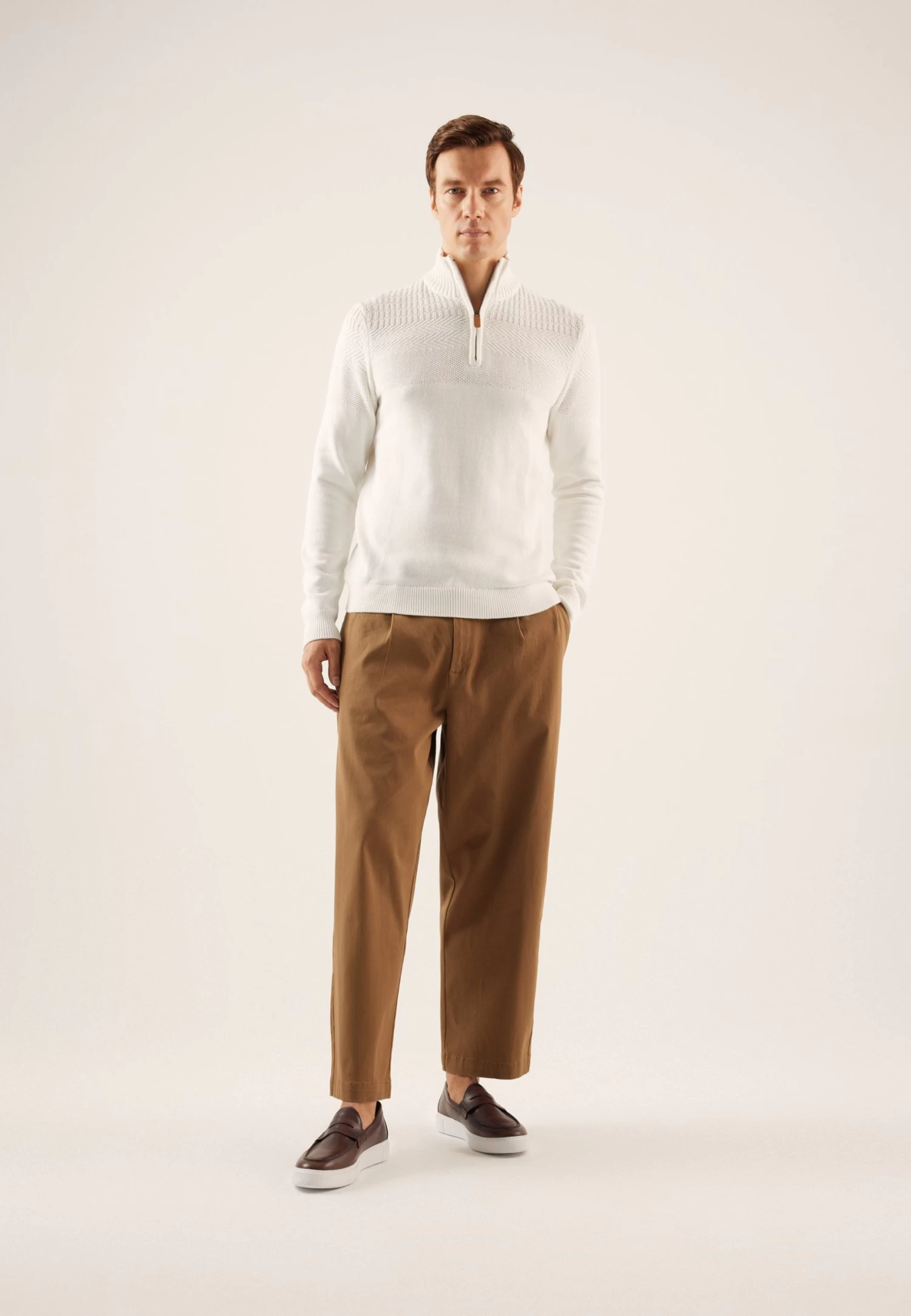 Pier One MaglioneOff-White Uomo Maglieria PI922Q029-A11 2 Pier One MaglioneOff-White Uomo Maglieria PI922Q029-A11 - immagine 2