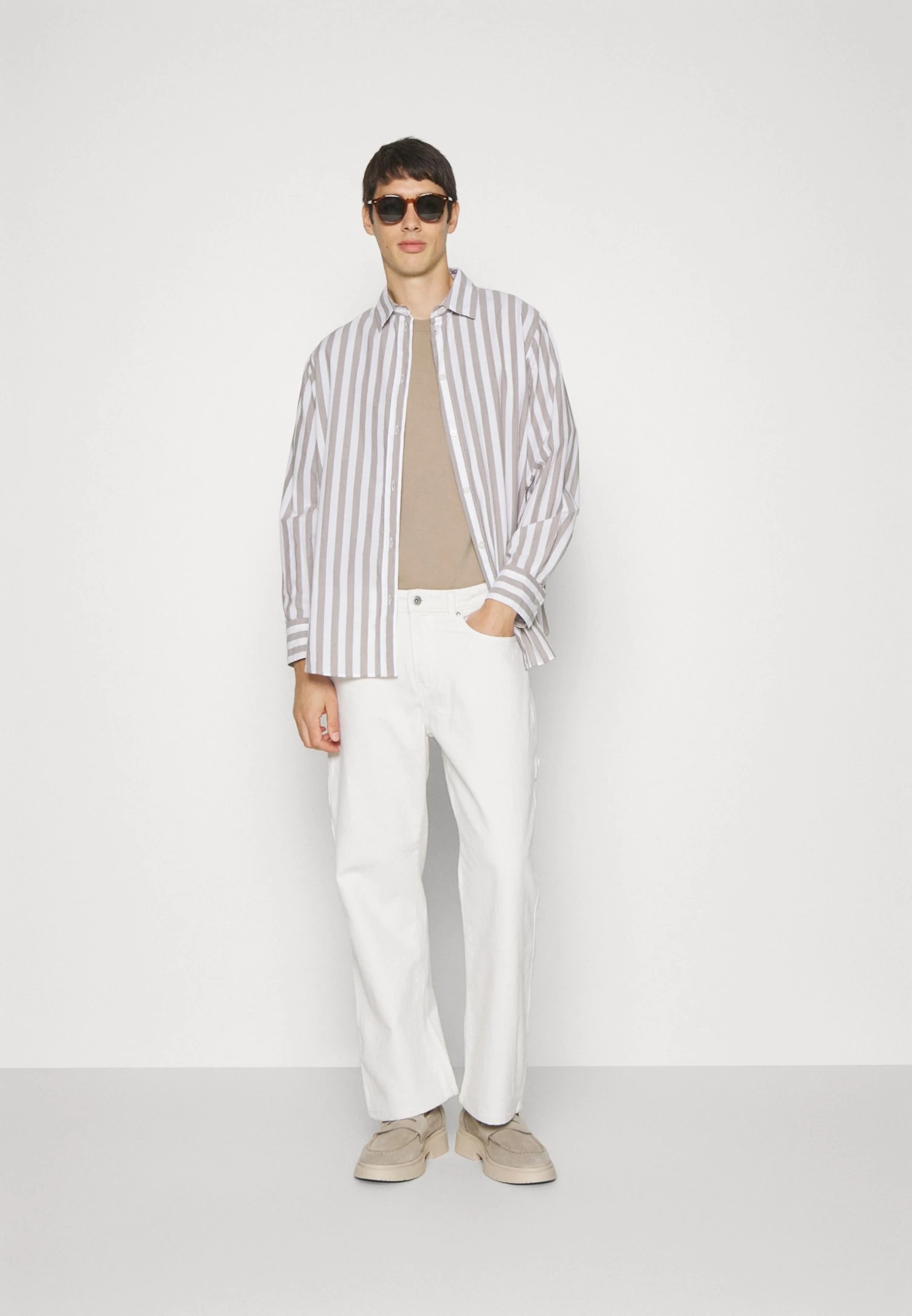 Pier One Carpenter Colored Twill Jeans A SigarettaOff-White Uomo Jeans PI922G04S-A11 2 Pier One Carpenter Colored Twill Jeans A SigarettaOff-White Uomo Jeans PI922G04S-A11 - immagine 2