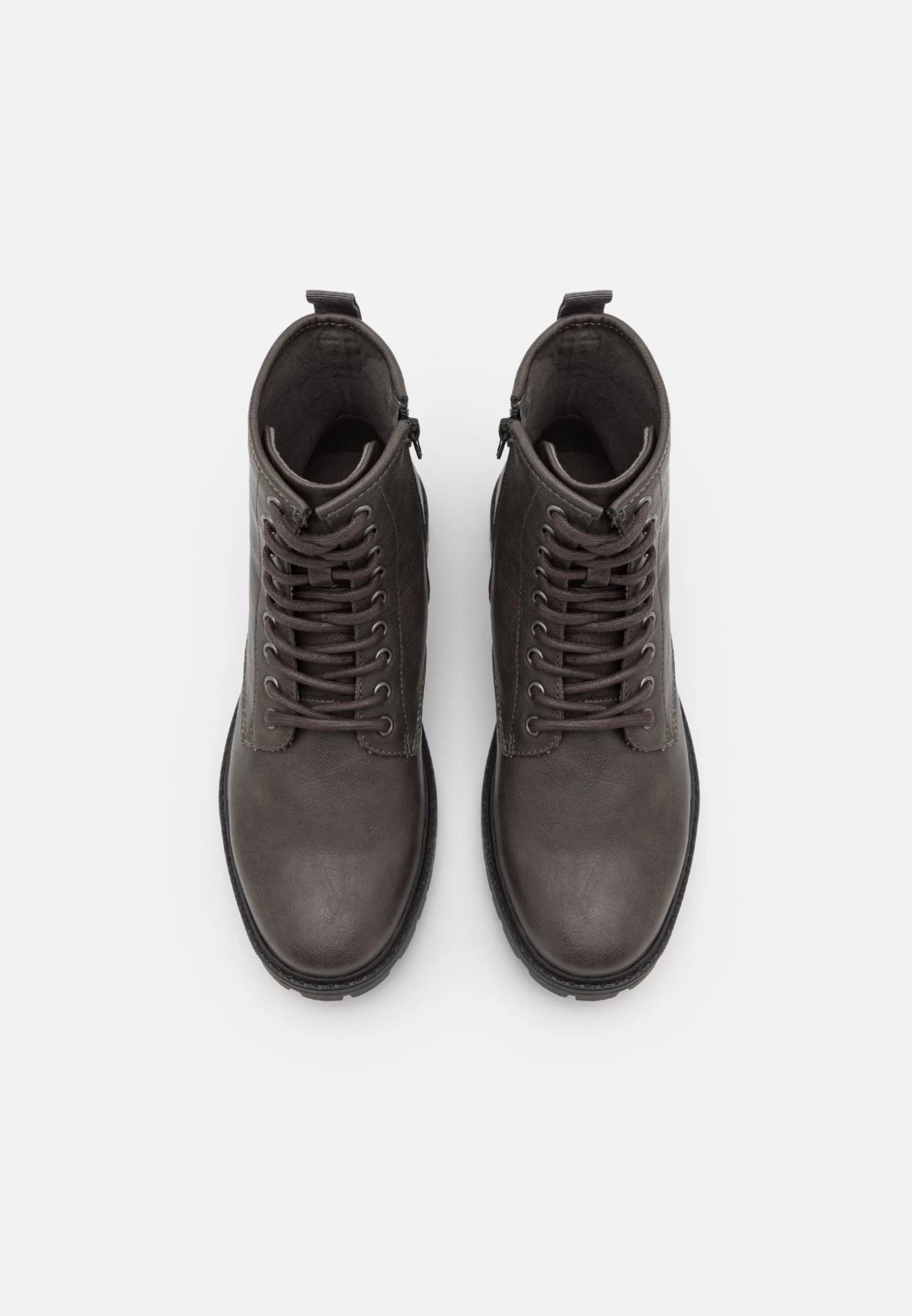 Pier One Unisex - Stivaletti Stringati - Grey 4 Pier One Unisex - Stivaletti Stringati - Grey - immagine 4