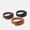 Pier One 3 Pack UnisexCinturaBlack/Brown/Cognac Uomo Cinture PI954D01N-Q11