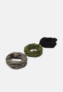 Pier One 3 Pack UnisexScaldacolloBlack, Grey, Olive Uomo Foulard E Sciarpe PI954G01L-Q11