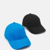 Pier One Unisex 2 PackCappellinoBlack/Blue Uomo Cappellie Berretti PI954Q005-Q12
