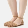 Pier One Leather- Sandali - Beige