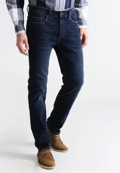 Pier One BasicJeans A SigarettaDark Blue Denim Uomo Jeans PI922GA0E-K12