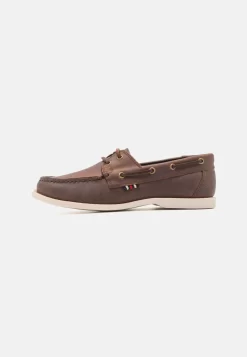 Pier One Leather UnisexScarpe Da BarcaBrown Uomo Scarpe Con I Lacci PI915M00D-O11