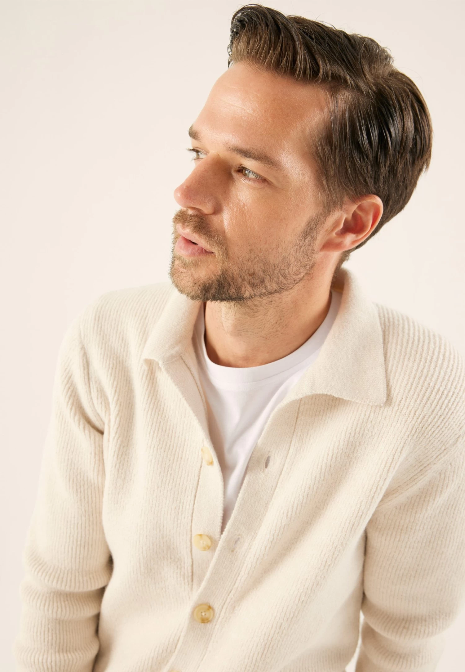 Pier One CardiganOff-White Uomo Maglieria PI922Q0BR-A11 5 Pier One CardiganOff-White Uomo Maglieria PI922Q0BR-A11 - immagine 5