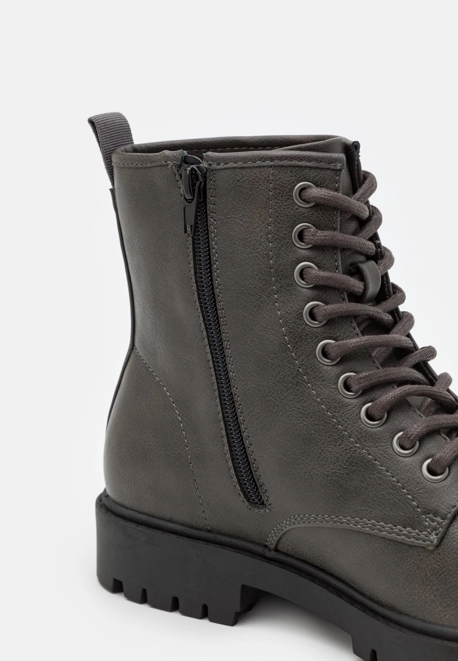 Pier One Unisex - Stivaletti Stringati - Grey 6 Pier One Unisex - Stivaletti Stringati - Grey - immagine 6