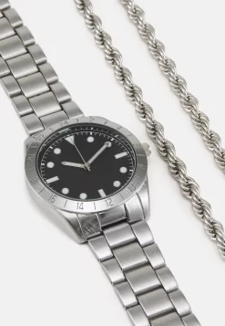 Pier One Set - Collana - Silver-Coloured/Black 11 Pier One Set - Collana - Silver-Coloured/Black -Pier One 83102eb3ab884b968ea711d6d380bde6 scaled