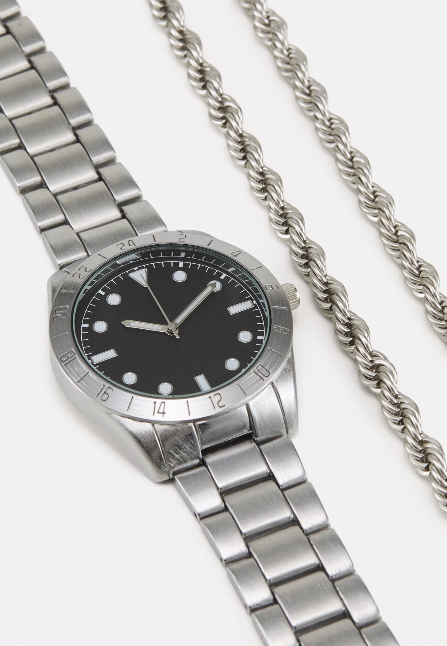 Pier One Set - Collana - Silver-Coloured/Black 6 Pier One Set - Collana - Silver-Coloured/Black - immagine 6