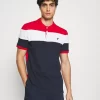 Pier One PoloRed/White/Dark Blue Uomo T-shirt E Polo PI922P04F-G12