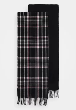 Pier One Set UnisexSciarpa Black/Off-White Donna Sciarpe PI954G01Q-Q12