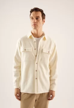 Pier One CamiciaOff White Uomo Camicie PI922D0ES-A11