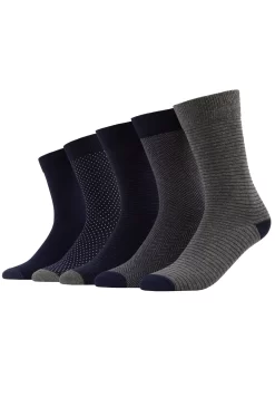 Pier One 5 Pack - Calze - Dark Blue/Mottled Grey