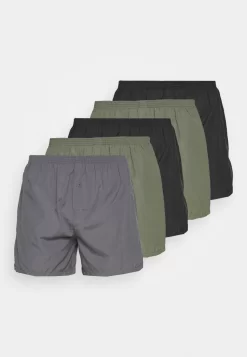 Pier One 5 Pack - Boxer- Black/Khaki/Dark Grey -Pier One aabf1b6cd2d84a338064454393e5f372 scaled