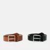 Pier One 2 PackCintura802Black_708Cognac Uomo Cinture PI954D01G-Q11