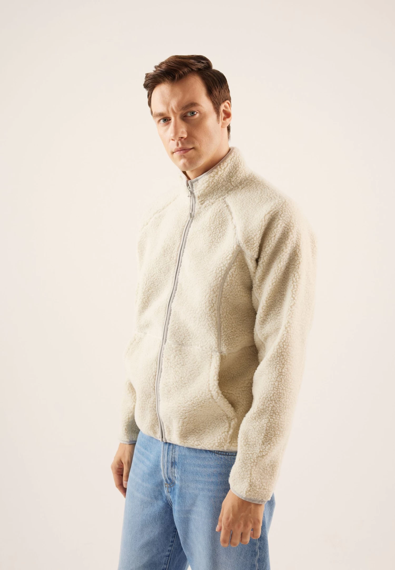 Pier One Giacca In PileBeige Uomo Maglieria E Felpe PI922S0HR-B11 1 Pier One Giacca In PileBeige Uomo Maglieria E Felpe PI922S0HR-B11