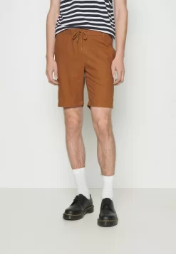 Pier One Linen Blend Drawcord Shorts ShortsBrown Uomo Bermuda PI922F04V-O11