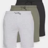 Pier One 3 PackPantaloni Del PigiamaBlack/Mottled Grey/Khaki Uomo Per La Notte PI982L00N-Q11
