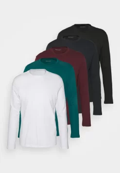 Pier One 5 PackMaglietta A Manica LungaWhite/Dark Blue/Black Uomo T-shirt E Polo PI922O0RB-A13 -Pier One d83220e9e54d43fcb8998bbd6af96e96 scaled