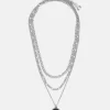 Pier One Unisex 3 Pack - Collana - Silver-Coloured