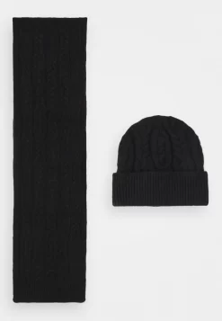 Pier One Set UnisexSciarpaBlack Donna Sciarpe PI954G01Z-Q11