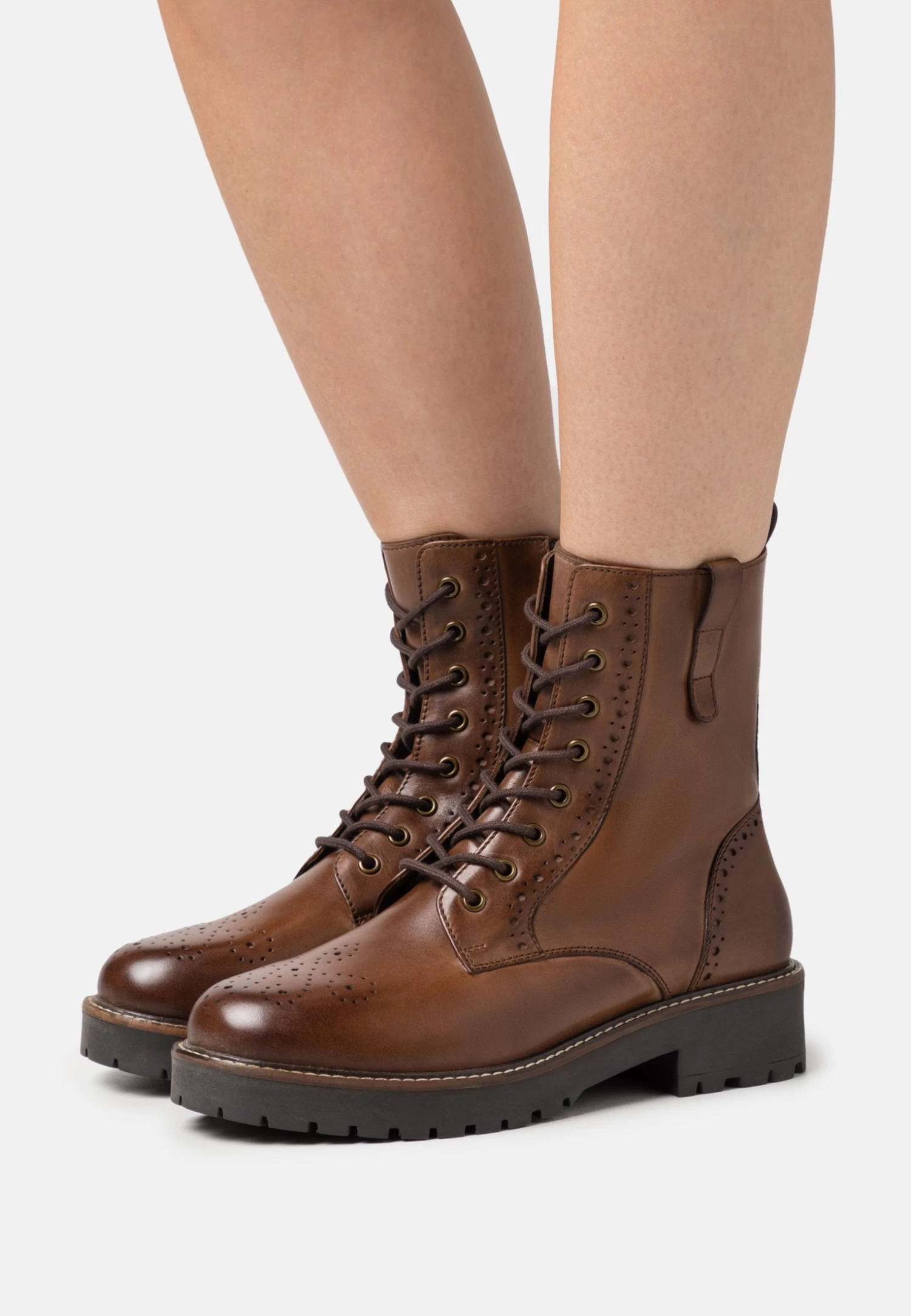 Pier One Leather Stivaletti Con PlateauCognac Donna Stivaletti PI911N09R-O11 1 Pier One Leather Stivaletti Con PlateauCognac Donna Stivaletti PI911N09R-O11