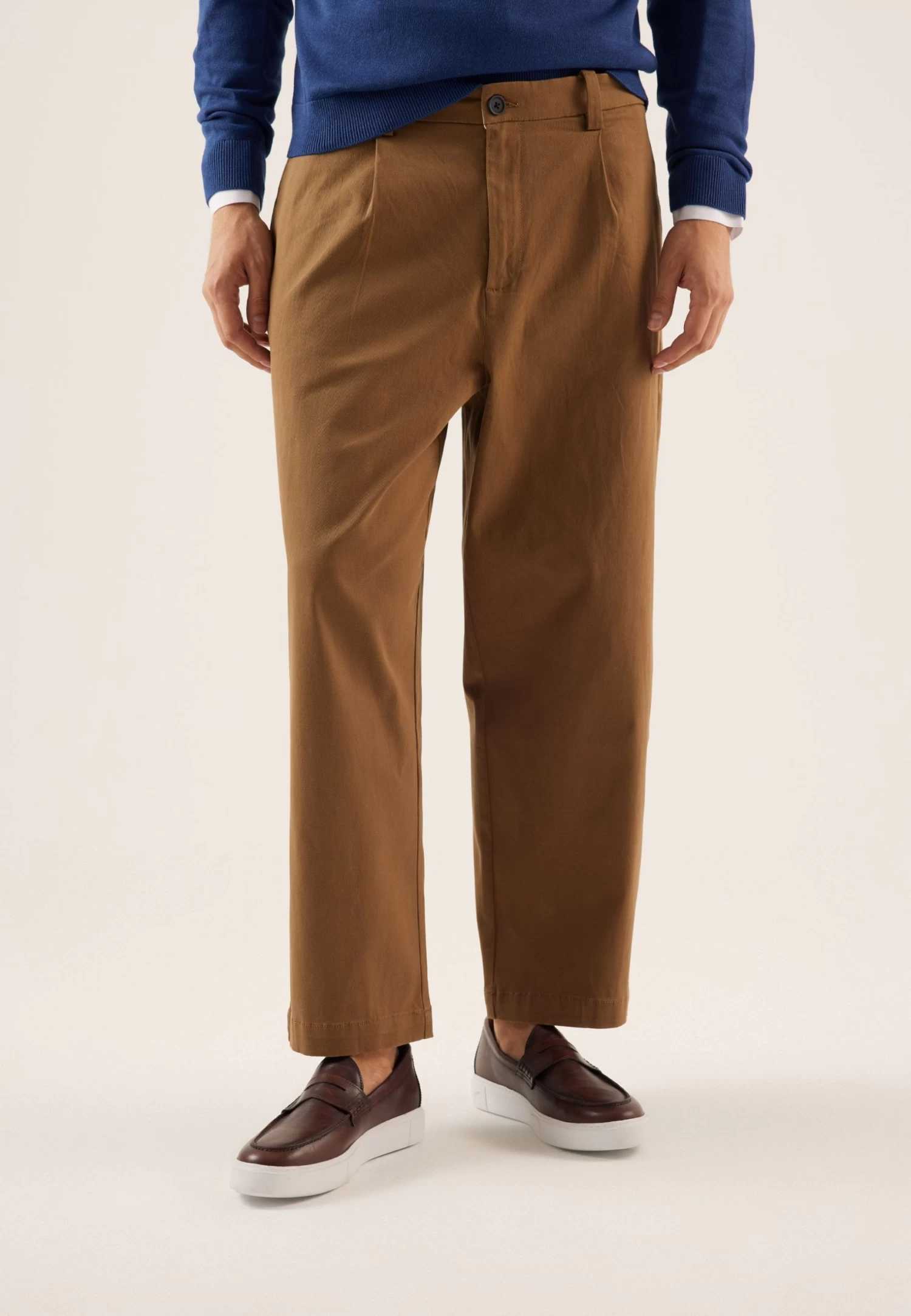 Pier One ChinoBrown Uomo Pantaloni PI922E05F-O11 1 Pier One ChinoBrown Uomo Pantaloni PI922E05F-O11