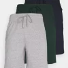 Pier One 3 PackPantaloni Del PigiamaDark Blue /Mottled Dark Grey/Dark Green Uomo Per La Notte PI982L00F-K13